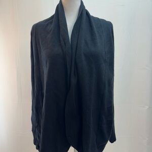Cyrus Black Open Front Cardigan S